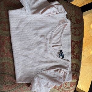 Express Blush Textured Puff Sleeve Top